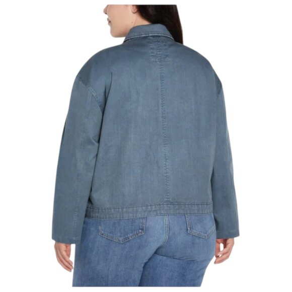 NEW Gap Women's Relaxed Fit Jacket | Blue - Picture 4 of 7